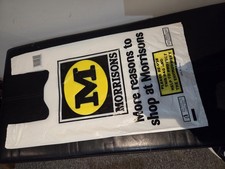 4 X Morrisons Vintage Carrier Bags 90s Never Used Opened