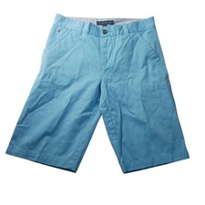 Tommy Hilfiger T860122X Boys Zen Blue Chino Shorts Size 20 NWT Preppy Casual