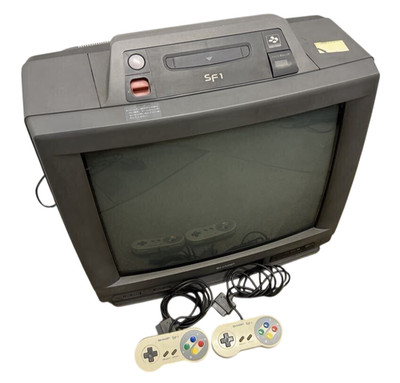 SHARP 21G-SF1 Super Famicom Built-In CRT TV Color Issue For Parts #005