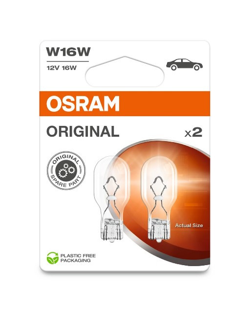 W16W W2.1X9.5D 12V 921-02B (duo bulbs) OSRAM