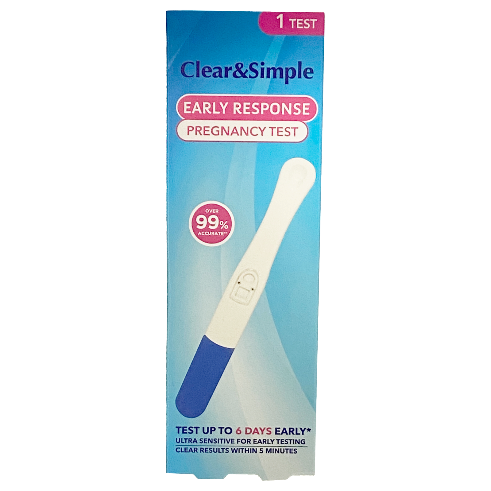 Clear & Simple Early Response 6Day Early Ultra Sensitive Pregnany Test Stick X 2