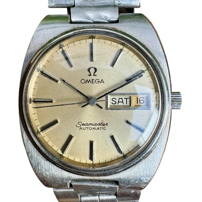 Vintage Omega Seamaster Automatic 166.0216 cal 1020 Sports Watch 1970s Mens 36mm