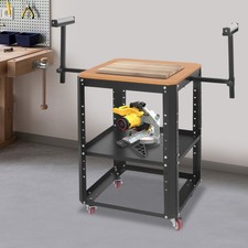 Rolling Planer Stand 550 lbs Load Capacity Tool Stand Height Adjustable w/Wheels