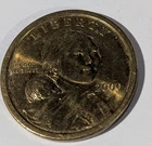 2000 P SACAGAWEA ONE DOLLAR US LIBERTY GOLD COLOR COIN Rare
