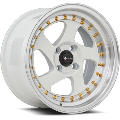 4 Wheels 15'' Vors VR2 15x8 4x100 White Machined 20ET 73.1CB (VR02158040020W)