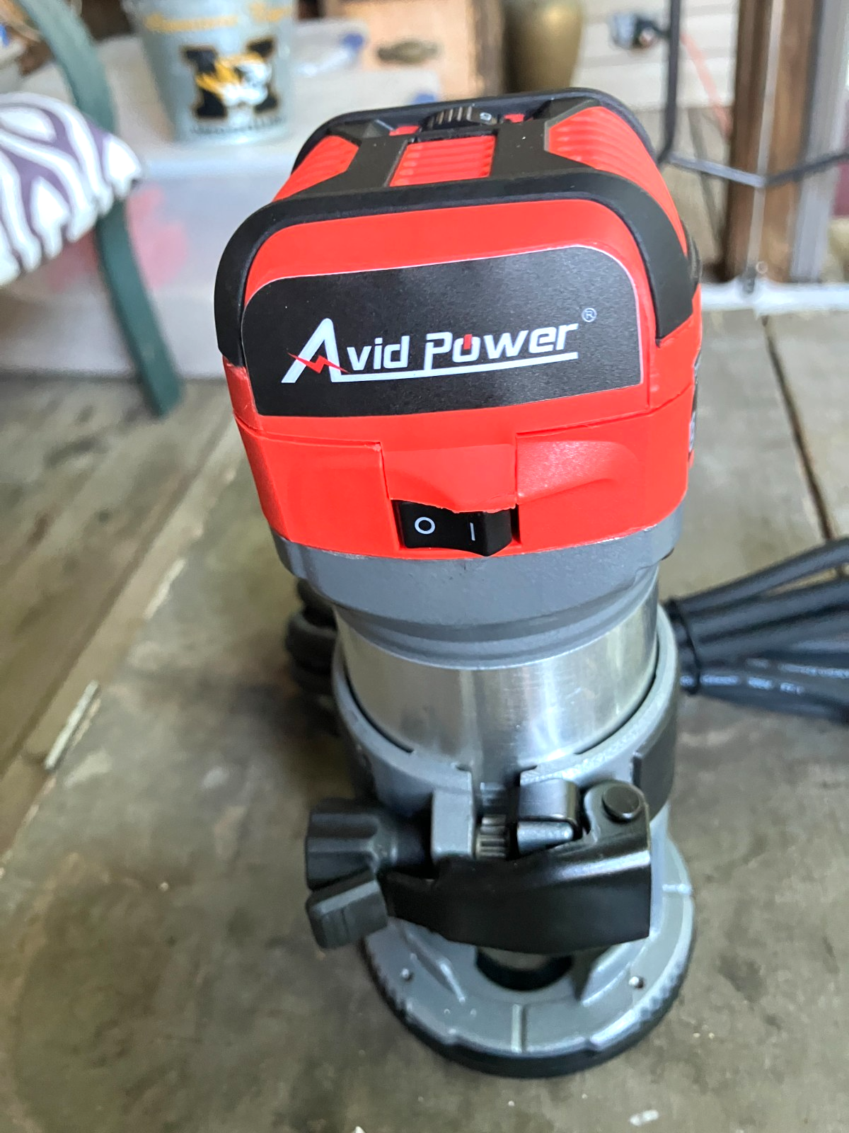 Avid Network Router AVID Router POWER 6.5 Amp 1.25 HP Compact Tools Woodworking Fixed Base ...