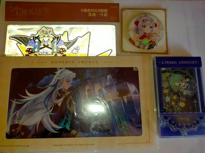 2Nd Image: Genshin Goods Set With Desk Mat Japan Limited