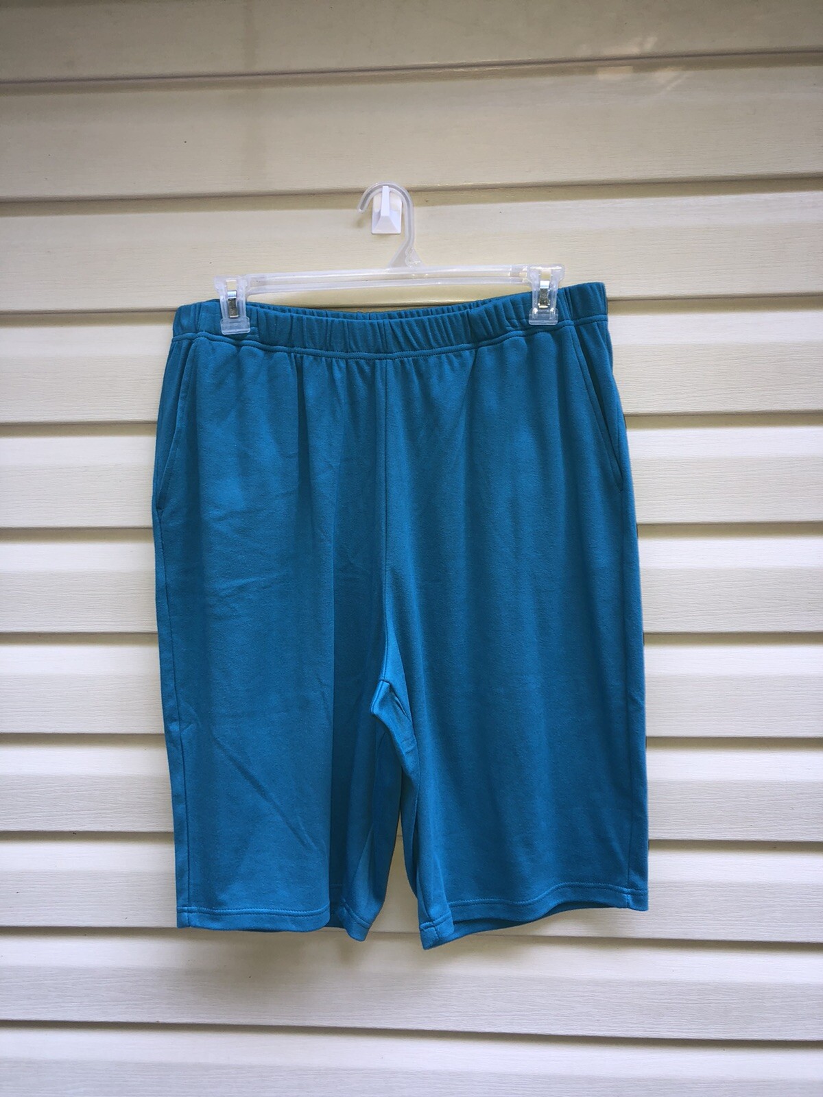 woman within knit shorts