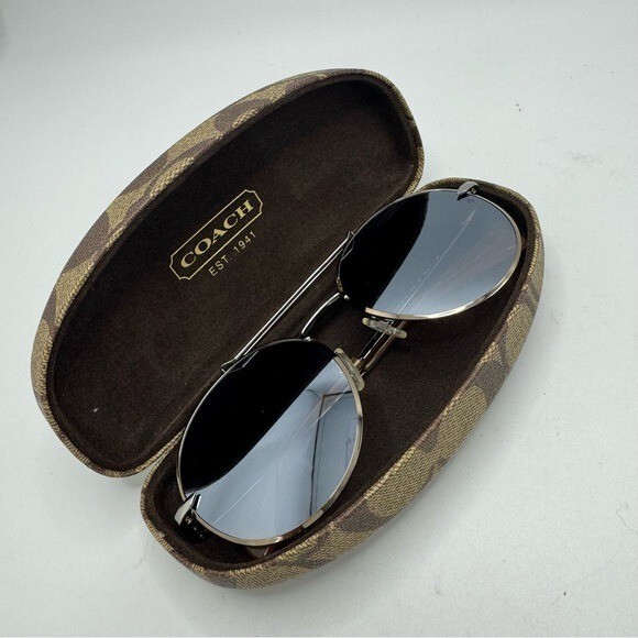 Pair of Coach Signature Eyeglass Cases Brown with Monogram and Black Coach Brown Eyeglass Cases & Storage for sale | eBay main image 3