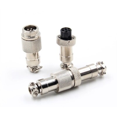 1-3x GX12 - 2 3 4 5 6 7 Pin 12mm Stecker Buchse Anschlusstecker Steckverbinder