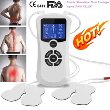 Tens EMS Electronic Muscle Dual Channel Stimulator Relieves Nerve Pain 