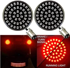 Eagle Lights 2” Harley LED Red Strobing Brake Light Running Turn Signal 1157 