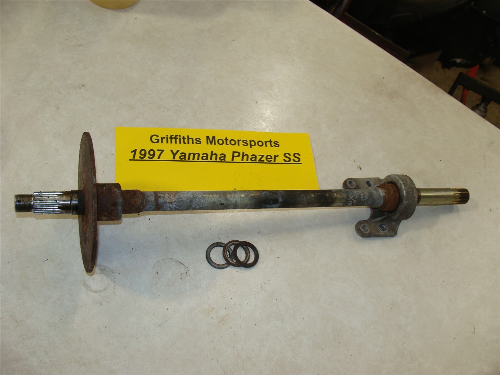 1997 Yamaha Phazer SS splined jackshaft brake rotor bearing counter