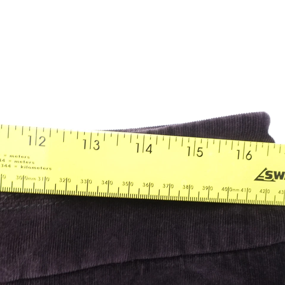 The Greenwich Corduroy Pants Women 12 Blackberry Heather Cotton Stretch Straight - Image 4 of 4