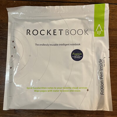 Rocketbook Wave Smart Reusable Notebook Cloud Connect 8 1/2'' x 9 1/2'', NEW