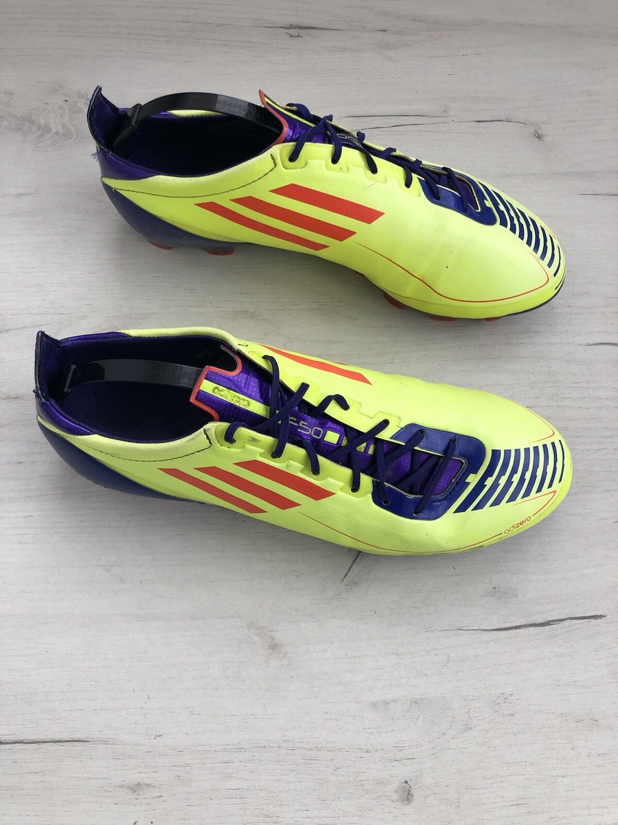 Adidas F50 Adizero HG Yellow Soccer Boots Football Cleats US8 UK7