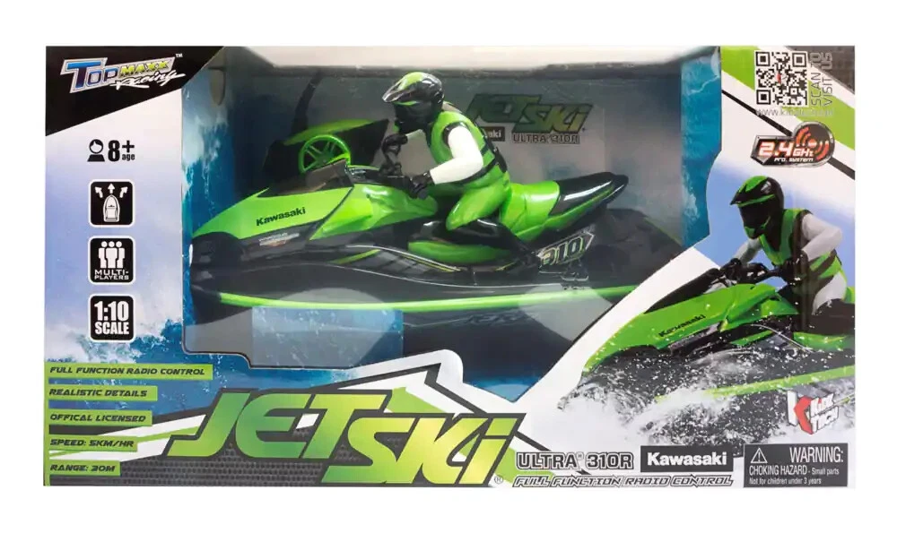 Ansvarlige person eksil cyklus Kawasaki RC Jet Ski Remote Controlled R/C - 30m Range - 7 km/hr - 2.4 GHz |  eBay