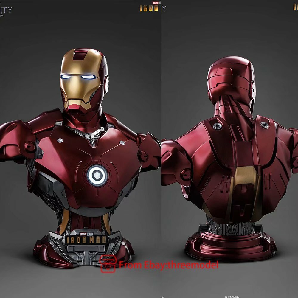 Queen Studio 1/1 Iron Man MARK3 MK3 Bust Plolystone Painted Statue