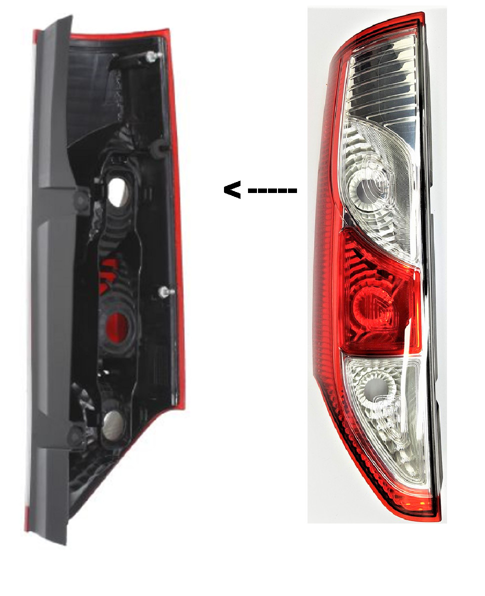 Feu arriere gauche Renault Kangoo reparer eclairage stop defectueux