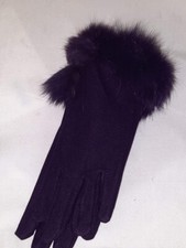 MICRO FLEECE GLOVE WITH FUR