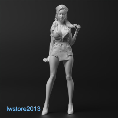 1/35 1/24 1/12 Sexy Nurse Girl Resin Miniatures Figures Model For