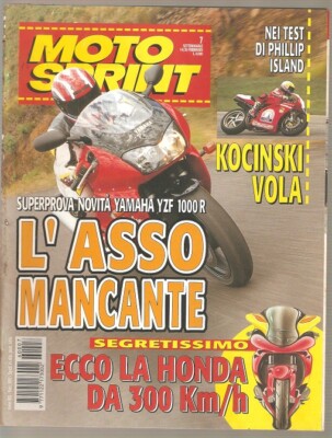 RIVISTA MOTOSPRINT 7 FEB 1996 PHILLIP ISLAND KOCINSKI VOLA HONDA DA 300 KM/H