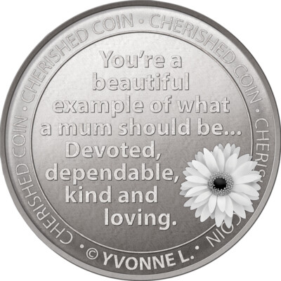 Cherished Lucky Coin Engraved Message Keepsake Gift