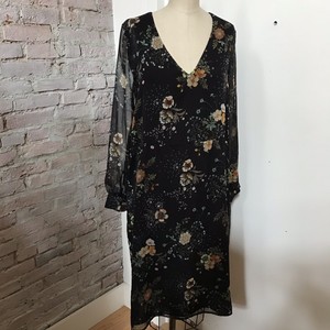 topshop black long sleeve dress