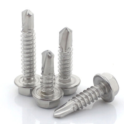 M4.2 M4.8 M5.5 M6.3 410 Stainless Steel Hex Head Self-Drilling Screws