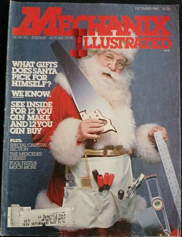 MECHANIX ILLUSTRATED DECEMBER 1980 WHAT GIFTS DOES SANTA PICK FOR HIMSELF?