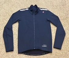 Castelli Men Navy Espresso Air Full Zip Cycling Jacket Size Large EUC Ristretto
