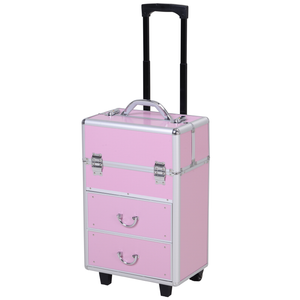 4 tier rolling makeup case