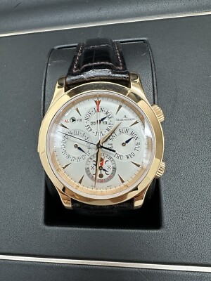 Jaeger LeCoultre Master Grand Reveil Rose Gold Watch Q16324 43mm 100% Authentic 