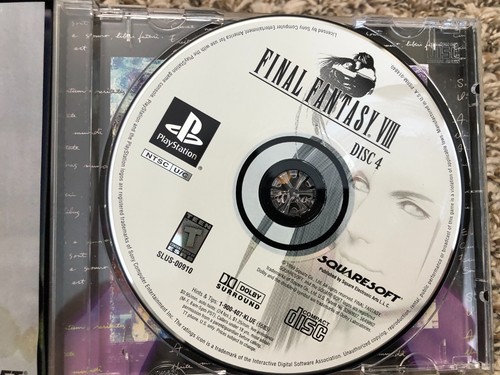 Final Fantasy VIII 8 (PlayStation 1, 1999) CIB W/ Manual + Reg Card Tested - Picture 8 of 24