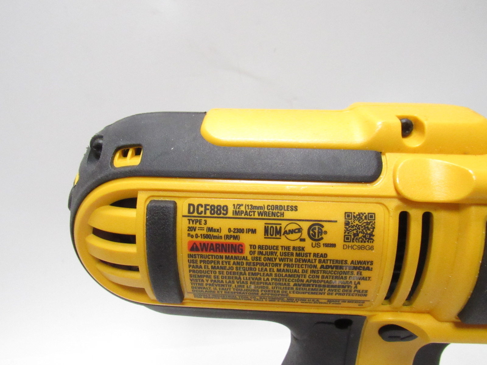 DeWalt DCF889 20V MAX 1/2" High Torque Cordless Impact Wrench eBay