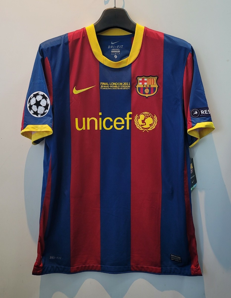 2010-11 Barcelona FC Home S/S No.10 MESSI 2011 UEFA CL Final 10-11