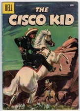 CISCO KID # 32 (DELL) BOB JENNEY art - PANCHO - DIABLO - POCO - PAINTED COVER