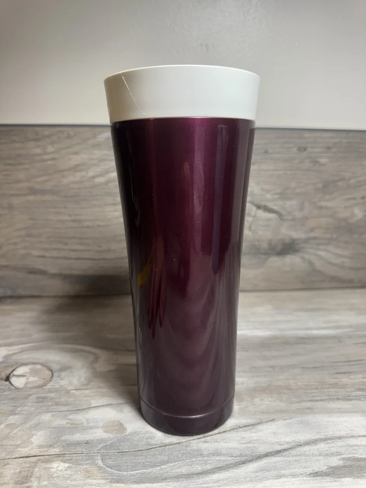 THERMOS 16 Ounce Stainless Steel Vacuum Insulated Travel Tumbler Purple Rare - Image 3 of 4