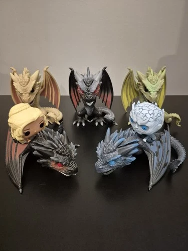 Funko Pop! Vinyl: Lot Of 5 Loose Game of Thrones Dragon Pops #15 #34 #46 #47 #58