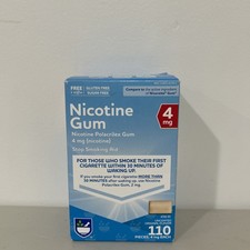 Rite Aid Nicotine Gum 4 Mg Each Uncoated Original Flavor 110 Pcs Exp- 11/ 2026