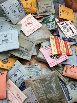 Watch Crystal Lot (50ct)   Vintage NOS   Acrylic   Round & Fancy   Mixed Sizes
