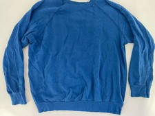 Vintage Threadbare Royal Blue Sweatshirt M Soft Acrylic Cotton Blend