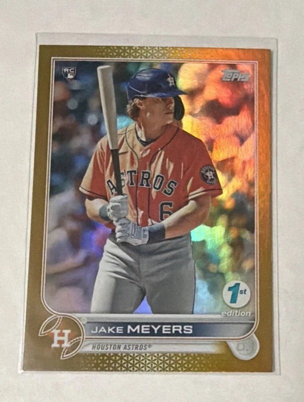 2022 Topps Series 1 1st Edition - Jake Meyers #295 Gold (RC)