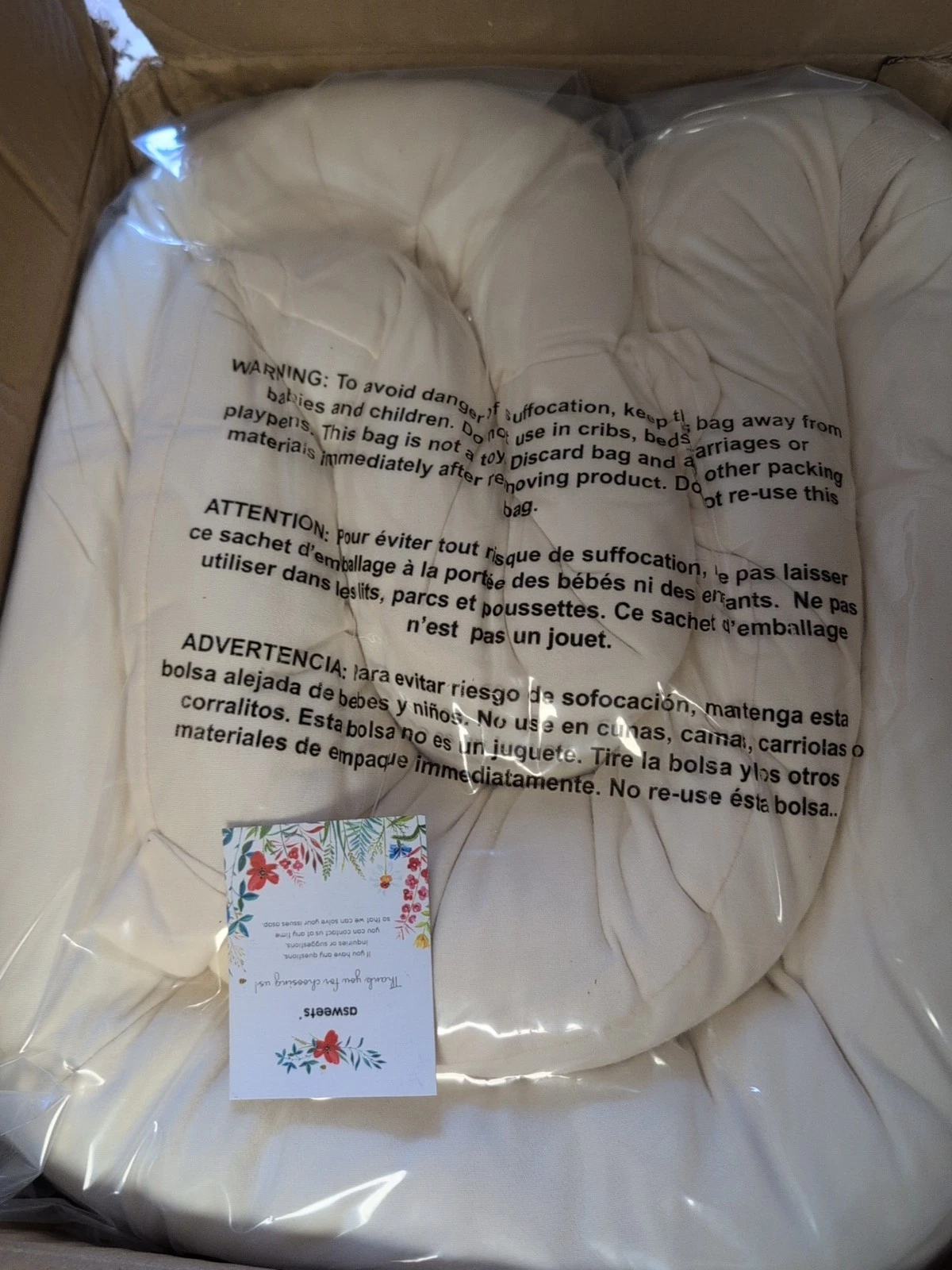 Asweets Nest Baby Activity Gym Gifts Cream Color Instructions Included S29