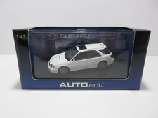 1/43 Auto Art Subaru Impreza WRX STI Wagon Mini Car White From Japan
