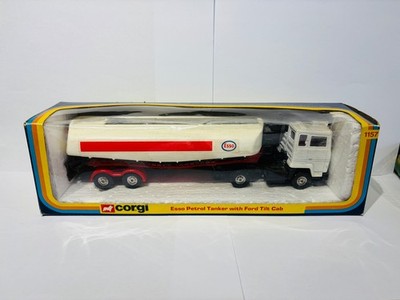 Corgi Toys 1157 Esso Tanker with ford Tilt Cab, boxed, original, Vintage, 70er Jahre
