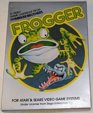 Frogger Atari 2600 1982 Original Box and Game No Manual Tested