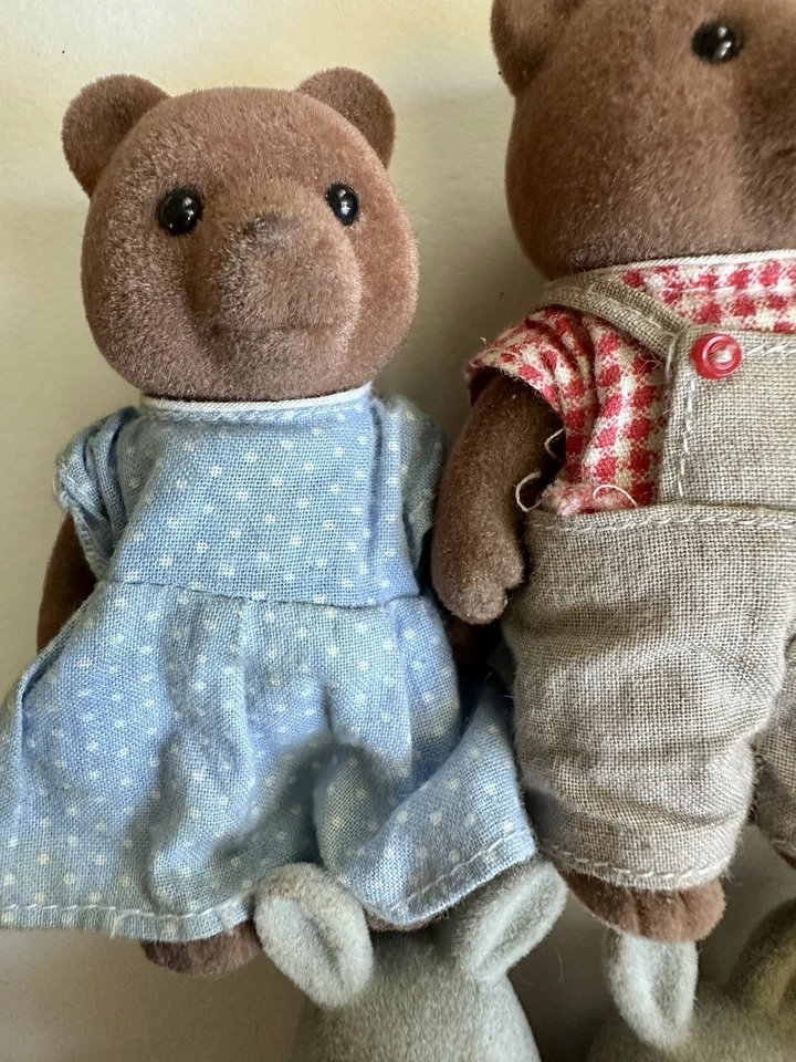 批量 12 件 复古 1985 年 Epoch Calico Critters Sylvanian Families 动物玩偶 — 第 2/4 张图片