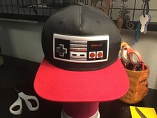 Black Red Nintendo Entertainment System Snapback Video Controller trucke Hat Cap