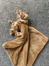 Jellycat Bashful Giraffe Soother Soft Toy Comforter Blankie Blanket Retired